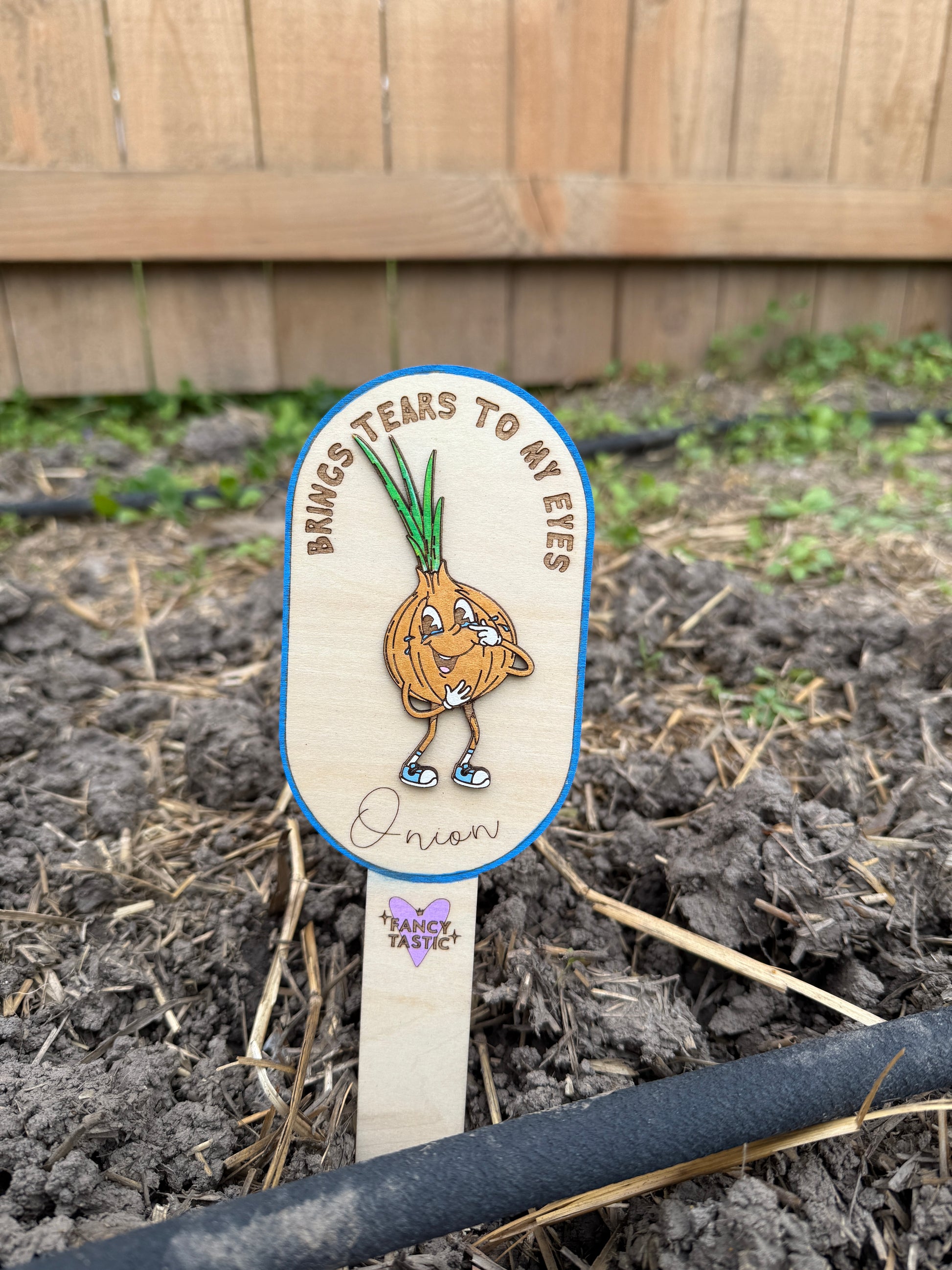 Brings Tears to My Eyes – Onion Garden Marker